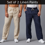 High Quality Linen Pants for Men (Set of 2)